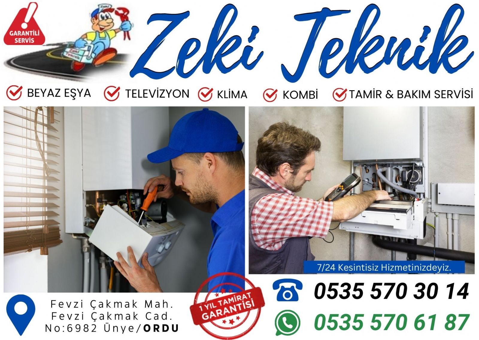 Ünye Kombi Bakımı Petek Temizleme